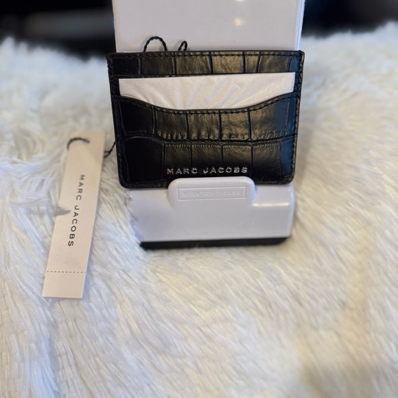 Marc Jacobs Stunning Black Croc Credit Card Case NWT - Picture 5 of 13